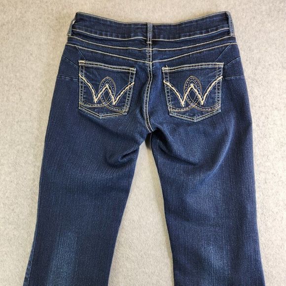 Wrangler Jeans Womens 8 Blue Booty Up Carolina Breakaway Bootcut Western Ranch - Picture 7 of 16